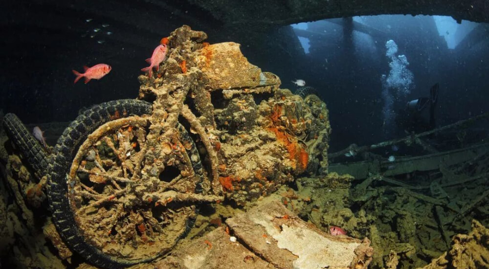 SS Thistlegorm wreck, one of the most famous shipwrecks in the world